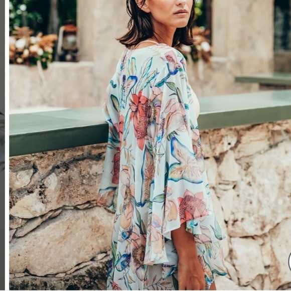 SUKISO WOMEN'S NOMADE KIMONO IN BOTANICA small medium - Picture 2 of 11